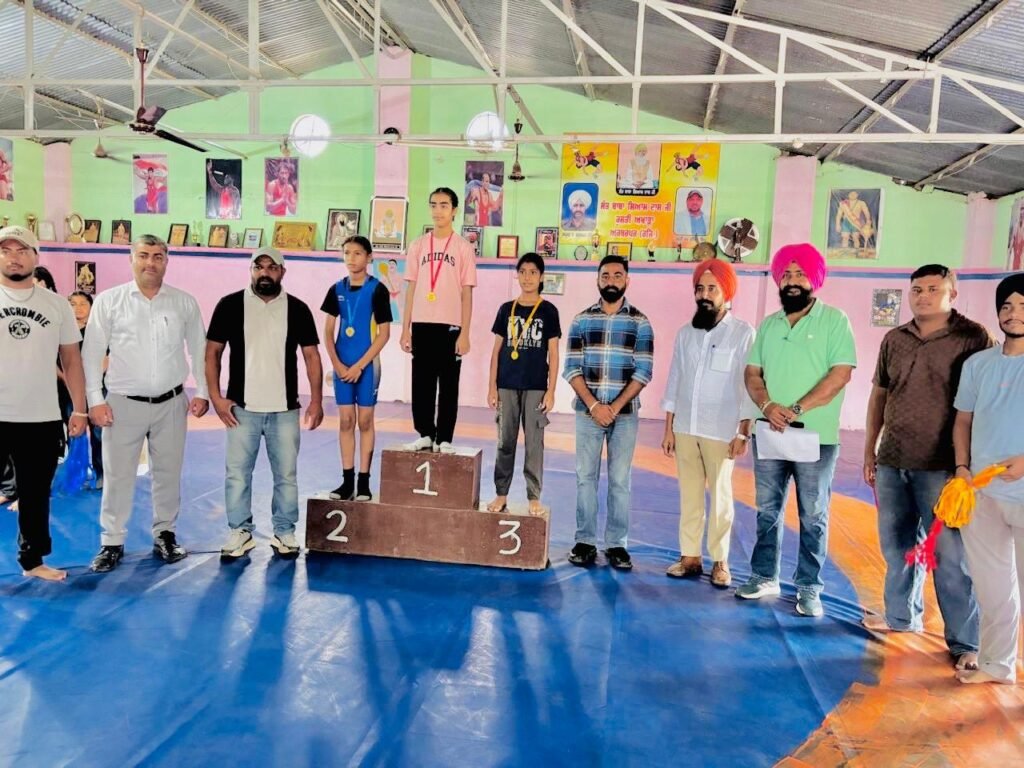 69th District School Games Wrestling Girls Competition concluded at Akbarpur Magrod