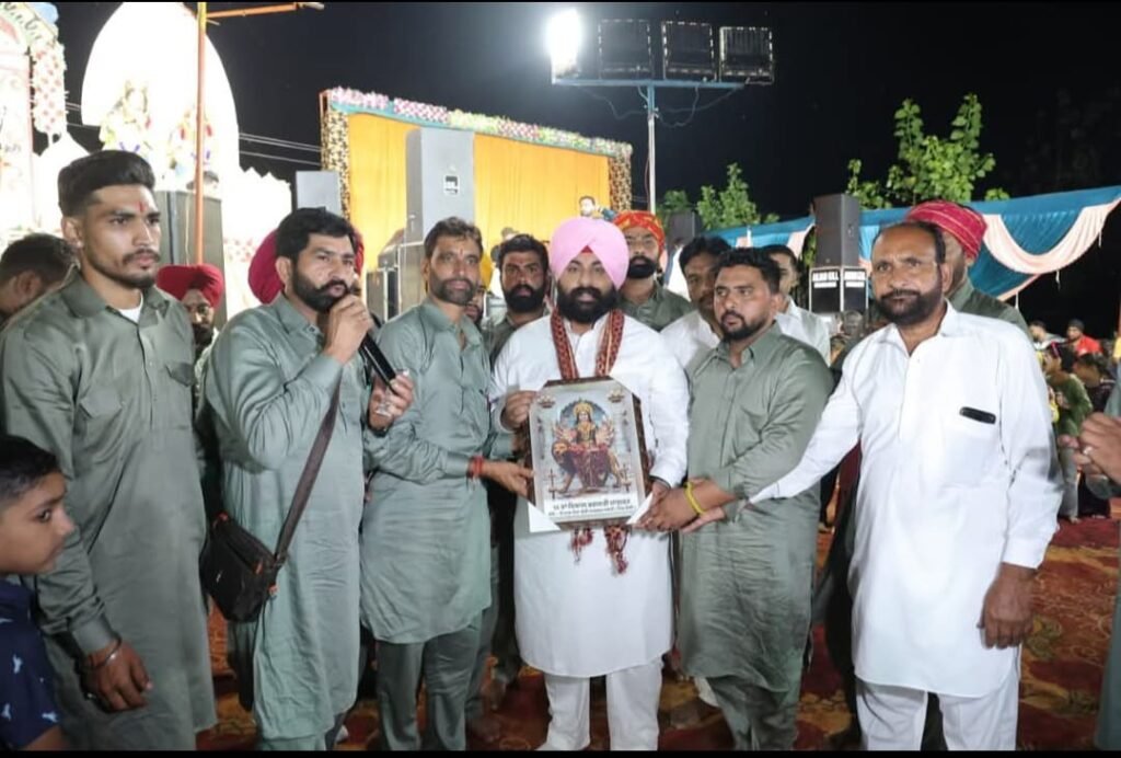 Cabinet Minister Harjot Bains attended the grand Maa Bhagwati Jagran