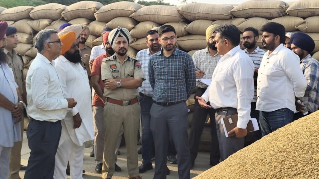 Deputy Commissioner makes surprise visit to Rupnagar Mandi