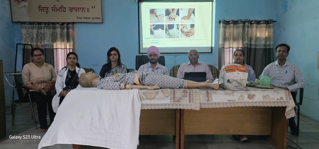 Health Department Rupnagar organizes training camp during CPR week