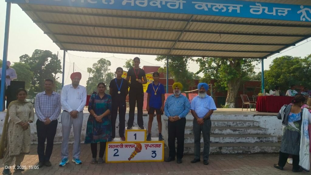 69th Inter-School District Level Athletics Games Begin at Government College Rupnagar
