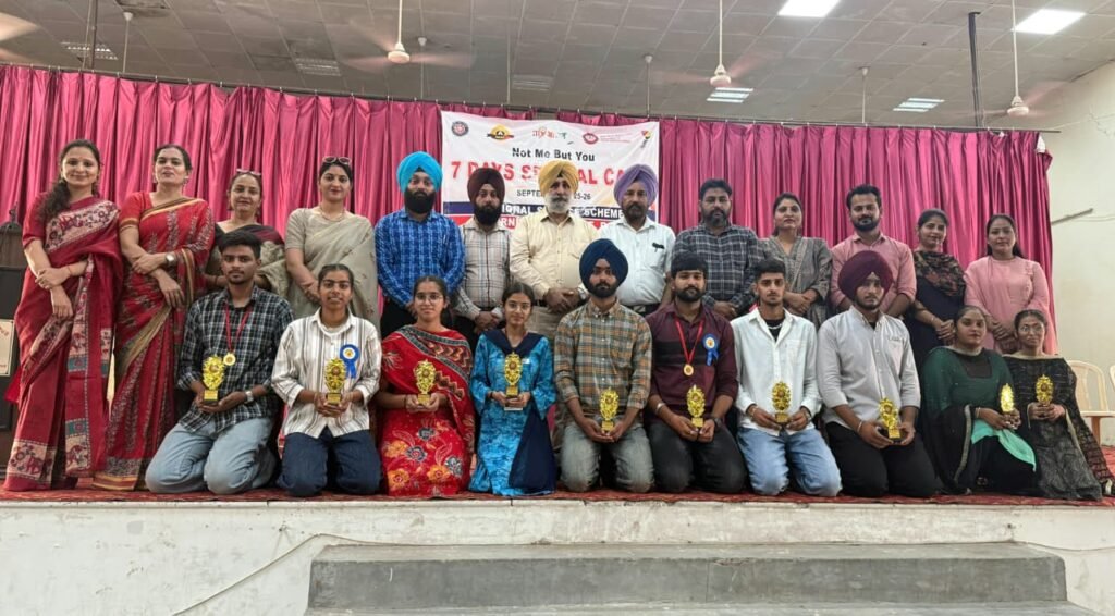 Seven-day NSS Camp concludes in grand style at Government College Rupnagar