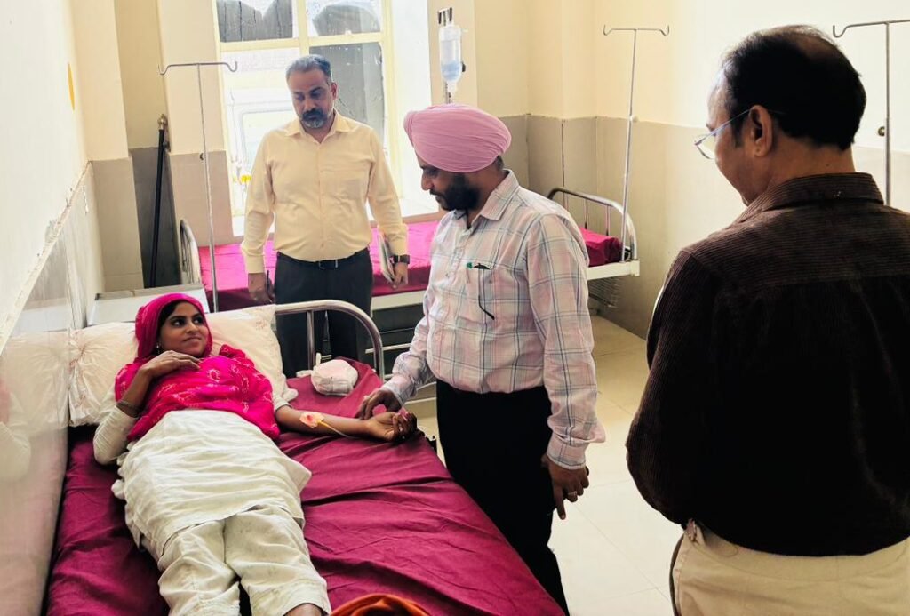 Civil Surgeon Rupnagar makes surprise visit to Kiratpur Sahib, Bharatgarh, Gardale, Ghanoli Health Centers