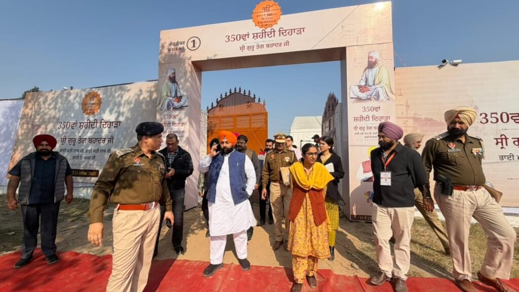 Harjot Singh Bains Cabinet Minister reviewed the arrangements of Guru Ka Bagh Cantonment Budha Dal