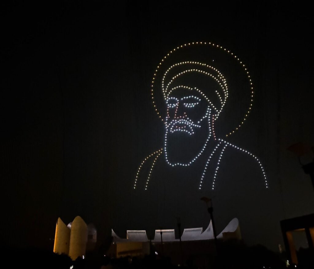 Drone Show Depicting Sri Guru Tegh Bahadur Ji’s Life and Martyrdom Receives Strong Response from Devotees