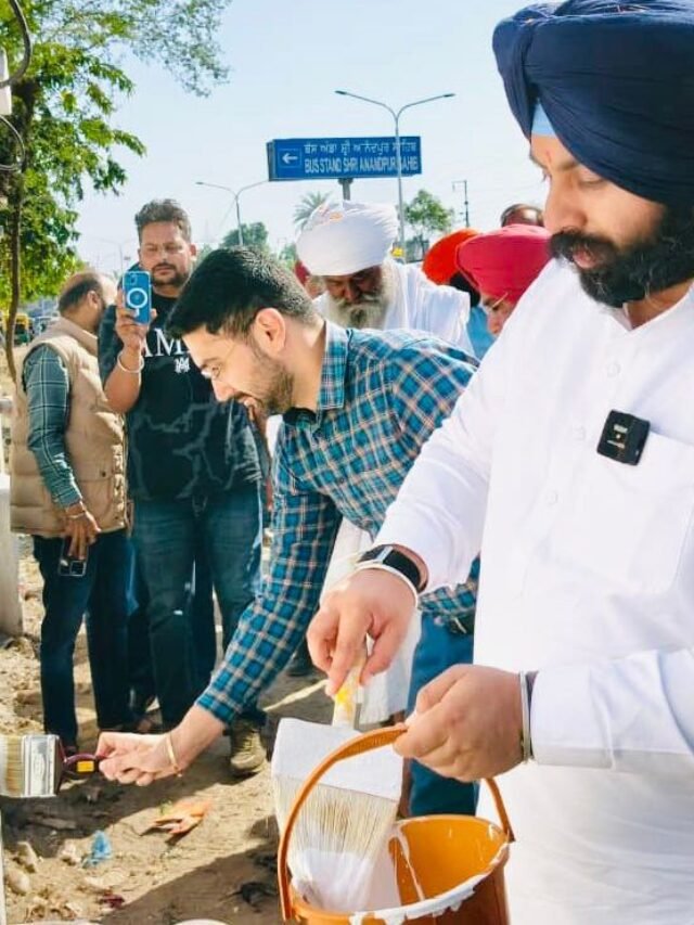 Sri Anandpur Sahib decorated in white color for the 350th martyrdom anniversary of Sri Guru Tegh Bahadur Ji Will go- Harjot Bains