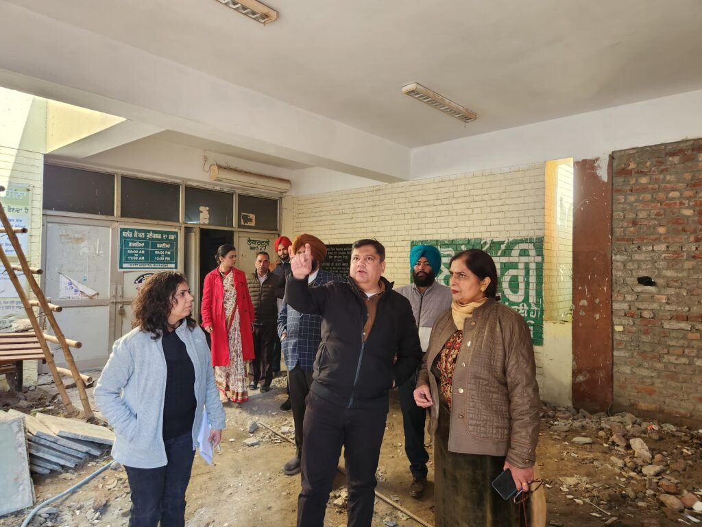 Civil Surgeon Inspects Services and Ongoing Construction Works at District Hospital