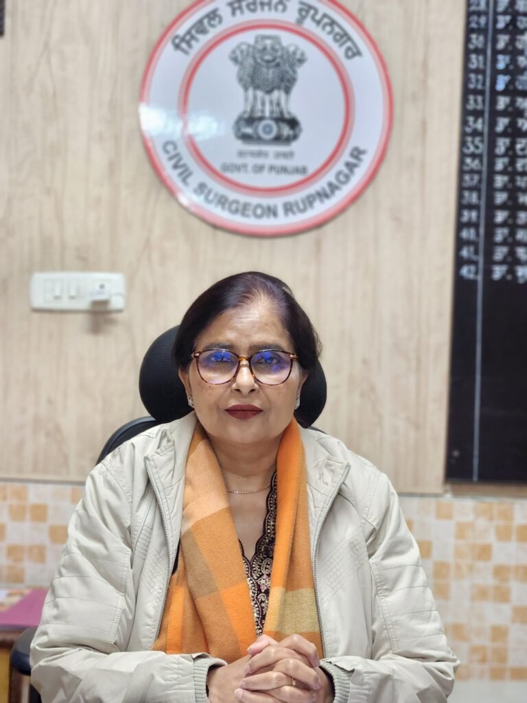 Civil Surgeon Rupnagar Dr. Navroop Kaur