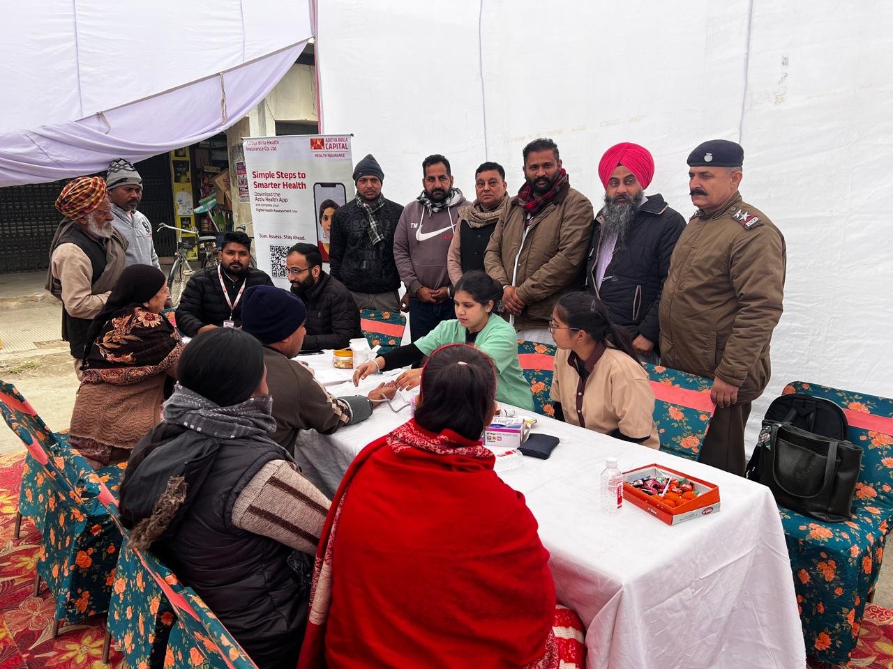 UCO Bank Nuhon Branch organized a health checkup camp on the occasion of 84th Foundation Day