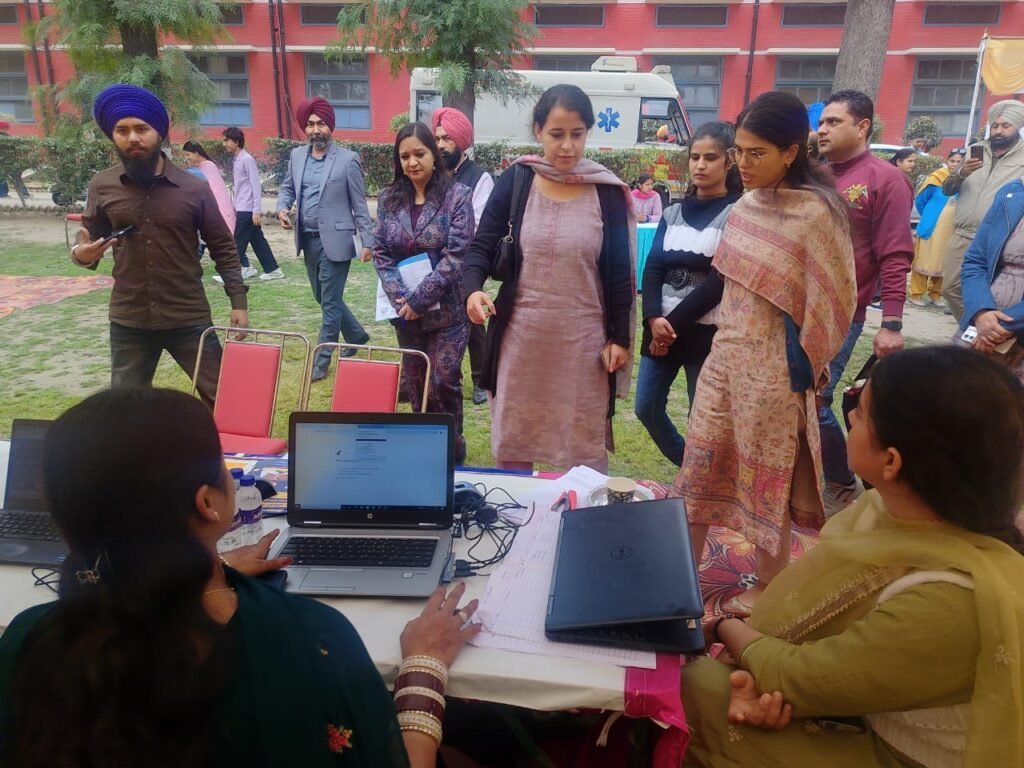 District Administration Ropar organized an employment and health camp for women at Government College Ropar.