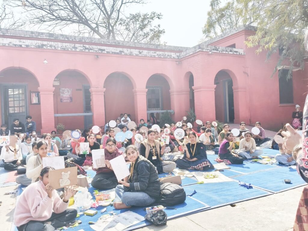 A two-day workshop on fabric painting and clay art was organized at Government College Ropar.