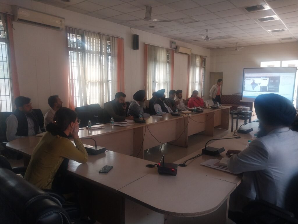 Additional Deputy Commissioner Reviews ‘Jal Sanche Jan Bhagidari’ Initiative in Meeting, District Education Officer Prem Kumar Mittal, Exc Mining Rupnagar Amarinder Singh Waraich, Exc Panchayati Raj Avtar Singh, BDPO Sri Anandpur Sahib Ishan Chaudhary, BDPO Nurpur Bedi Amrik Singh, Block Officer Rupnagar Gurjot Singh from Forest Department
