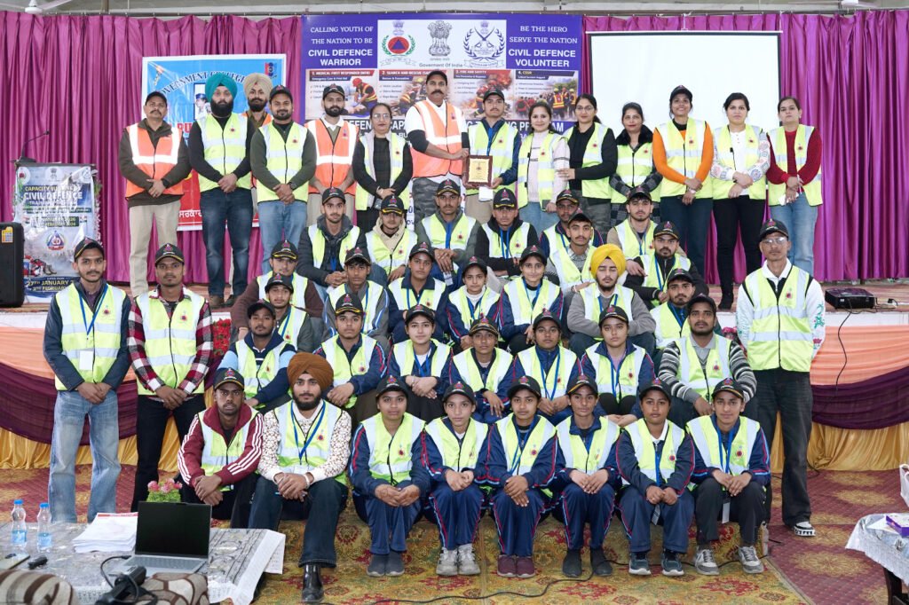 Seven-day Civil Defense Training Camp successfully completed at Government College Ropar