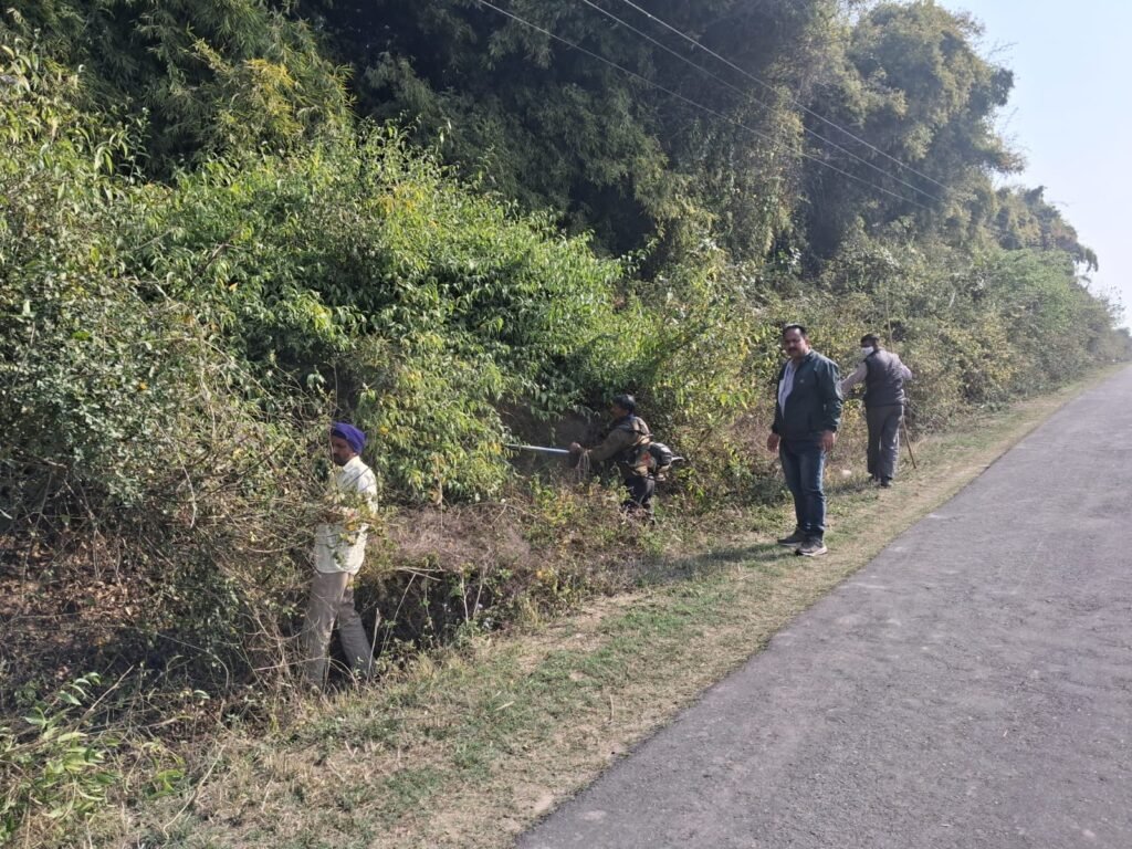 Pruning and cleaning campaign continues continuously from Midhwa Bridge to Kotla Bridge before Hola Mohalla