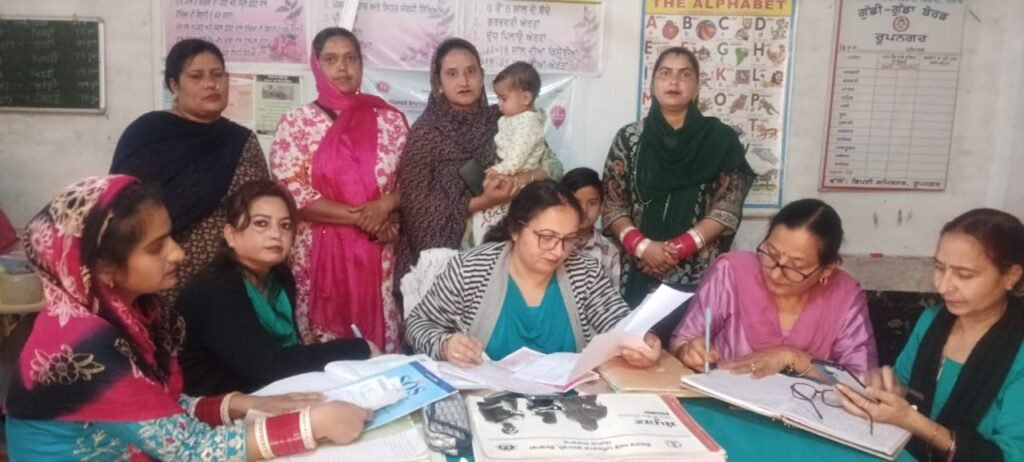 Awareness was created about HPV vaccination on the occasion of Mamata Diwas under PHC Kiratpur Sahib