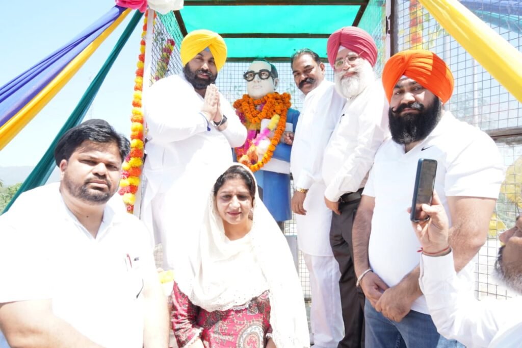 The Cabinet Minister participated in programs organized at Sri Anandpur Sahib and the village of Bhallari on the occasion of Dr. B.R. Ambedkar's birth anniversary.