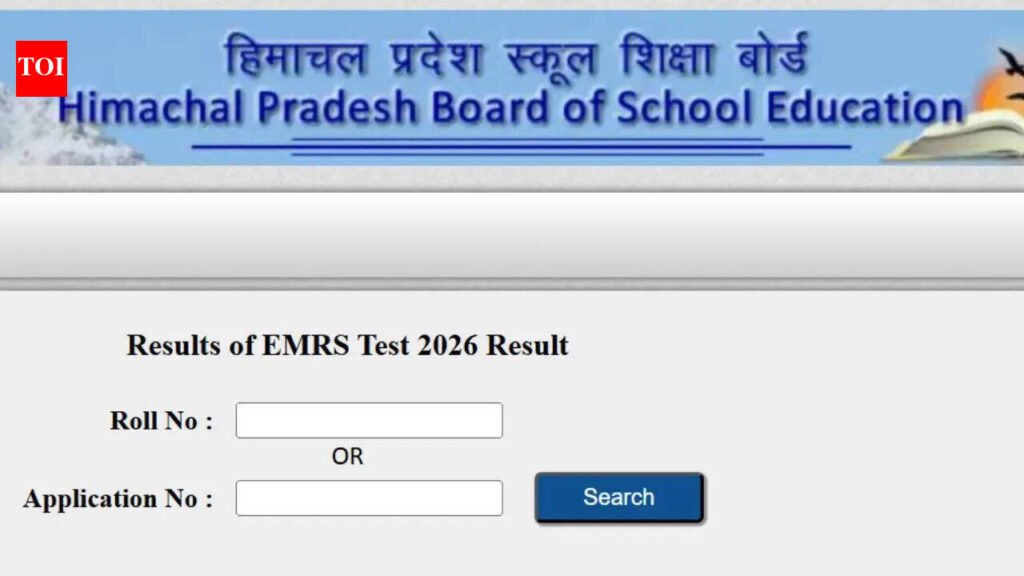 HPBOSE EMRSST 2026 Result Declared: How to check scorecard, see direct link