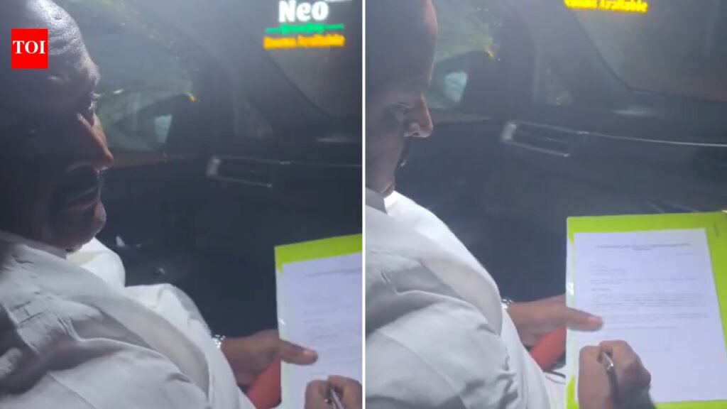 TVK shares video of AMMK MLA writing support letter as Tamil Nadu govt suspense continues — Watch | India News