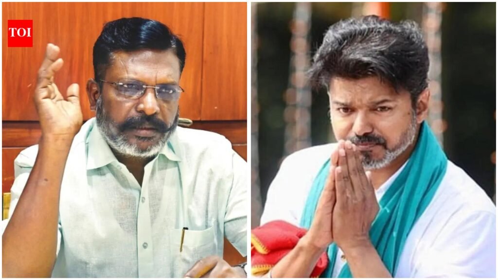 Vck Support Tvk: Tamil Nadu: VCK says support to TVK aimed at preventing President’s rule, won’t affect DMK alliance | India News