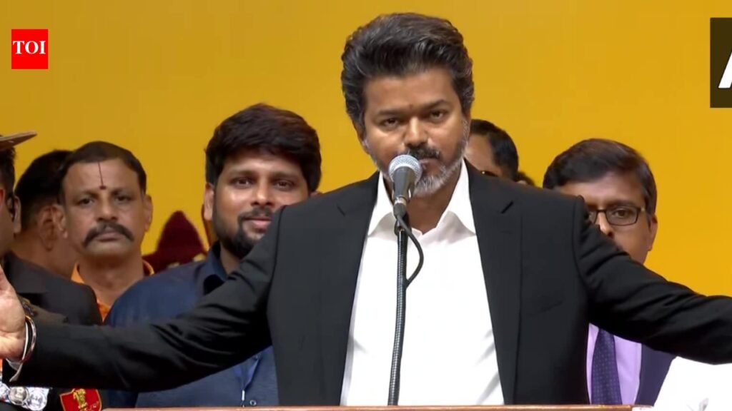 TVK ends decades-old DMK-AIADMK era, actor-politician Vijay sworn in as Tamil Nadu chief minister | India News