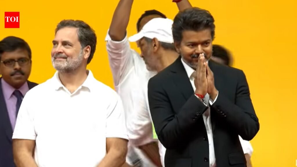 Full Vande Mataram recited: How Tamil Nadu CM Vijay used swearing in event to send message to BJP | India News