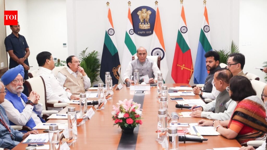 Rajnath Singh: ‘Stay calm, avoid panic’: Defence minister Rajnath Singh reviews energy supply amid Middle East crisis | India News