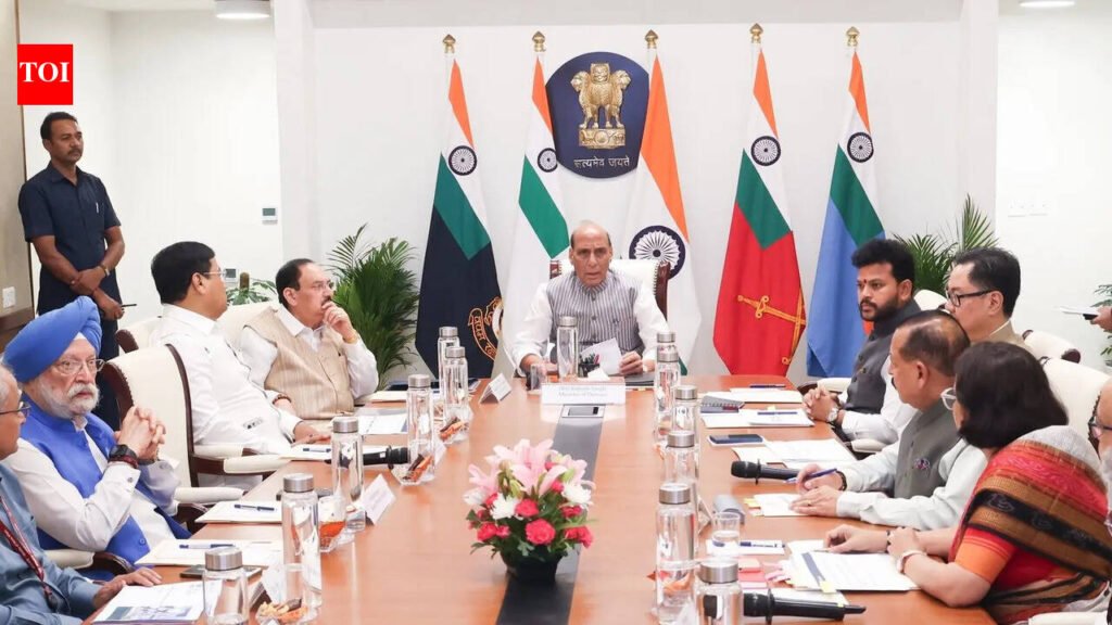 No shortage of petro products, avoid panic but follow PM’s save-fuel advice: Rajnath at iGoM meet | India News