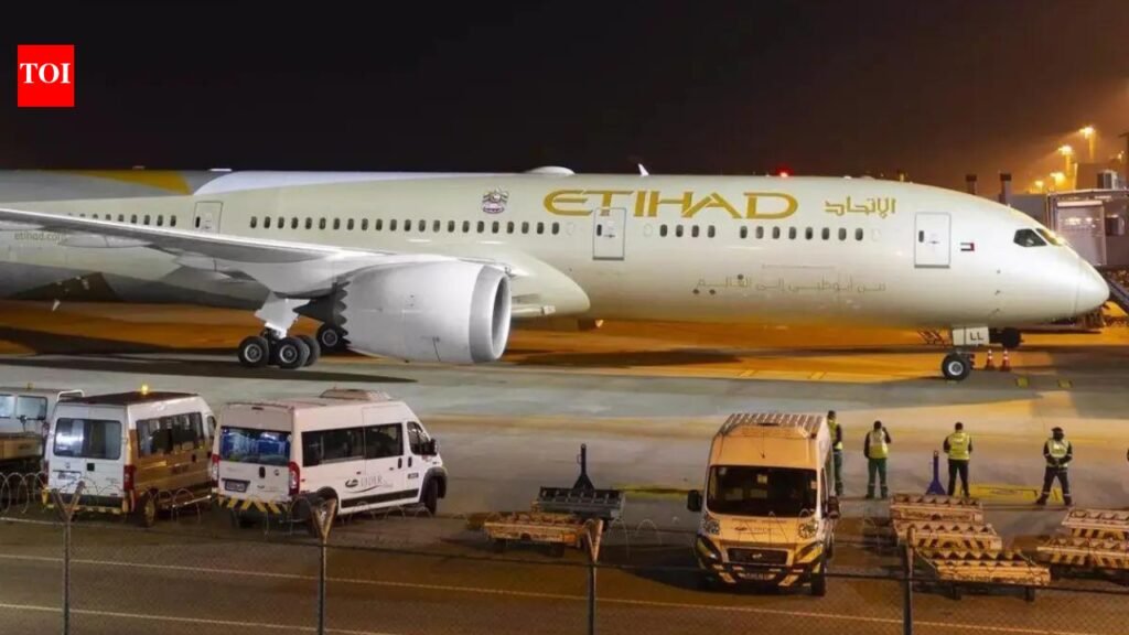 Etihad Airways Flight Cancellation: Etihad Chennai-Abu Dhabi flight cancelled after fire detected on wing during take-off preparations | India News