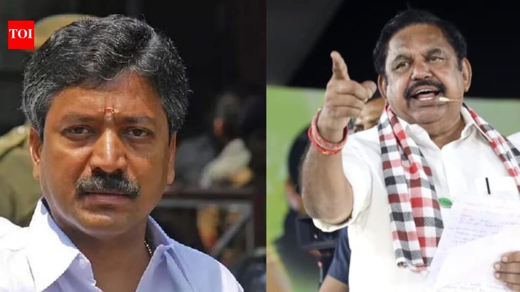 ‘EPS has no such idea’: Rebel AIADMK MLA Shanmugam turns ‘betrayer’ charge on party chief | India News