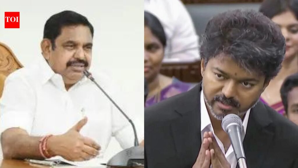 AIADMK internal crisis deepens: EPS removes rebel leaders from party posts for backing Tamil Nadu CM Vijay in floor test | India News