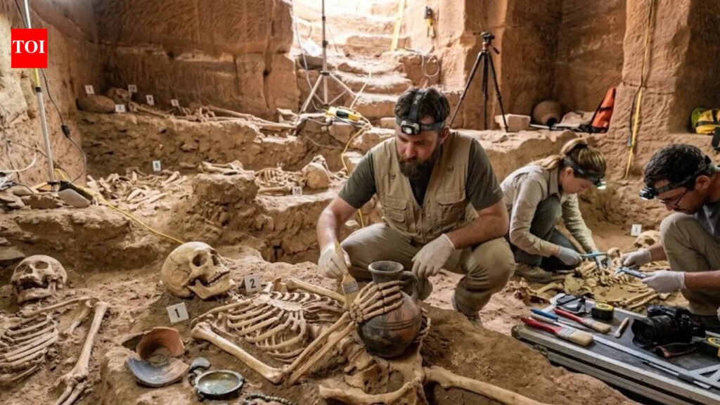 12 skeletons found in a hidden Petra tomb beneath the Treasury