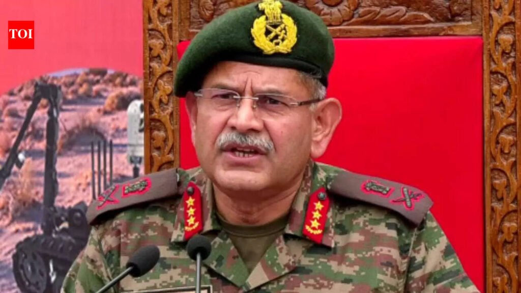Army chief Upendra Dwivedi’s stern warning to Pakistan