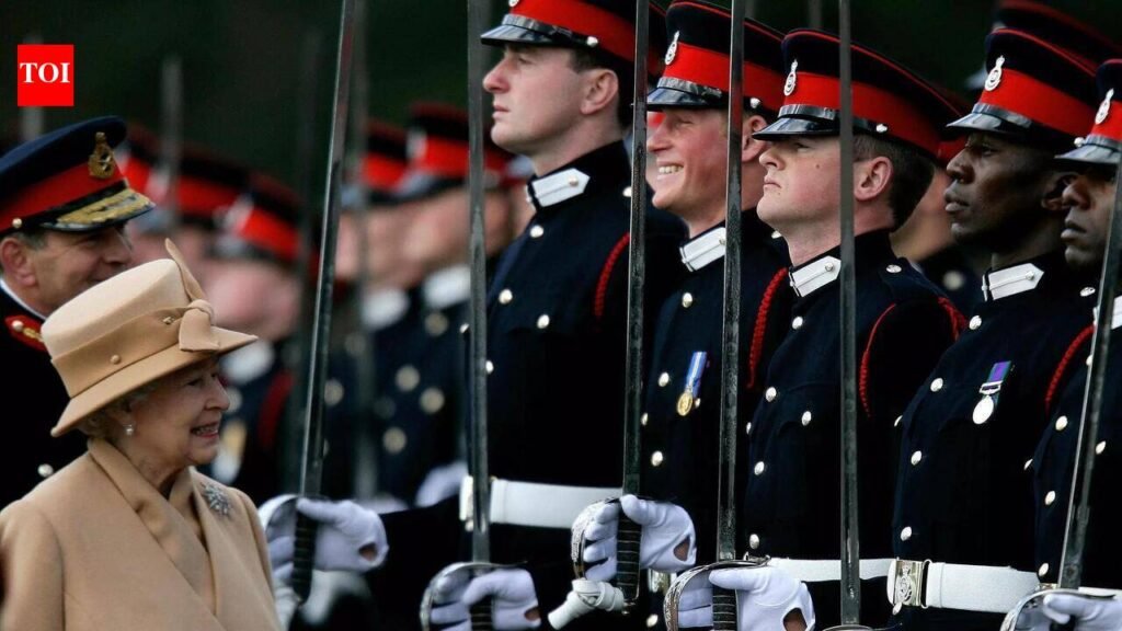 When Queen Elizabeth II smiled at Prince Harry, his reaction said everything