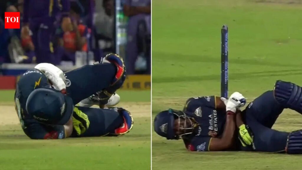 Sai Sudharsan retired hurt after injury in KKR vs GT IPL match
