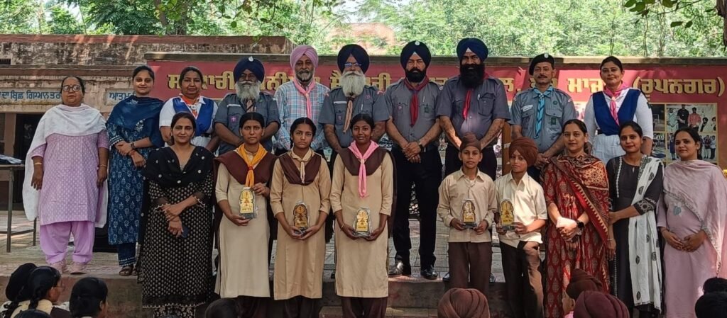 State Organizing Commissioner visits Scout and Guide Camp at Bhakku Majra