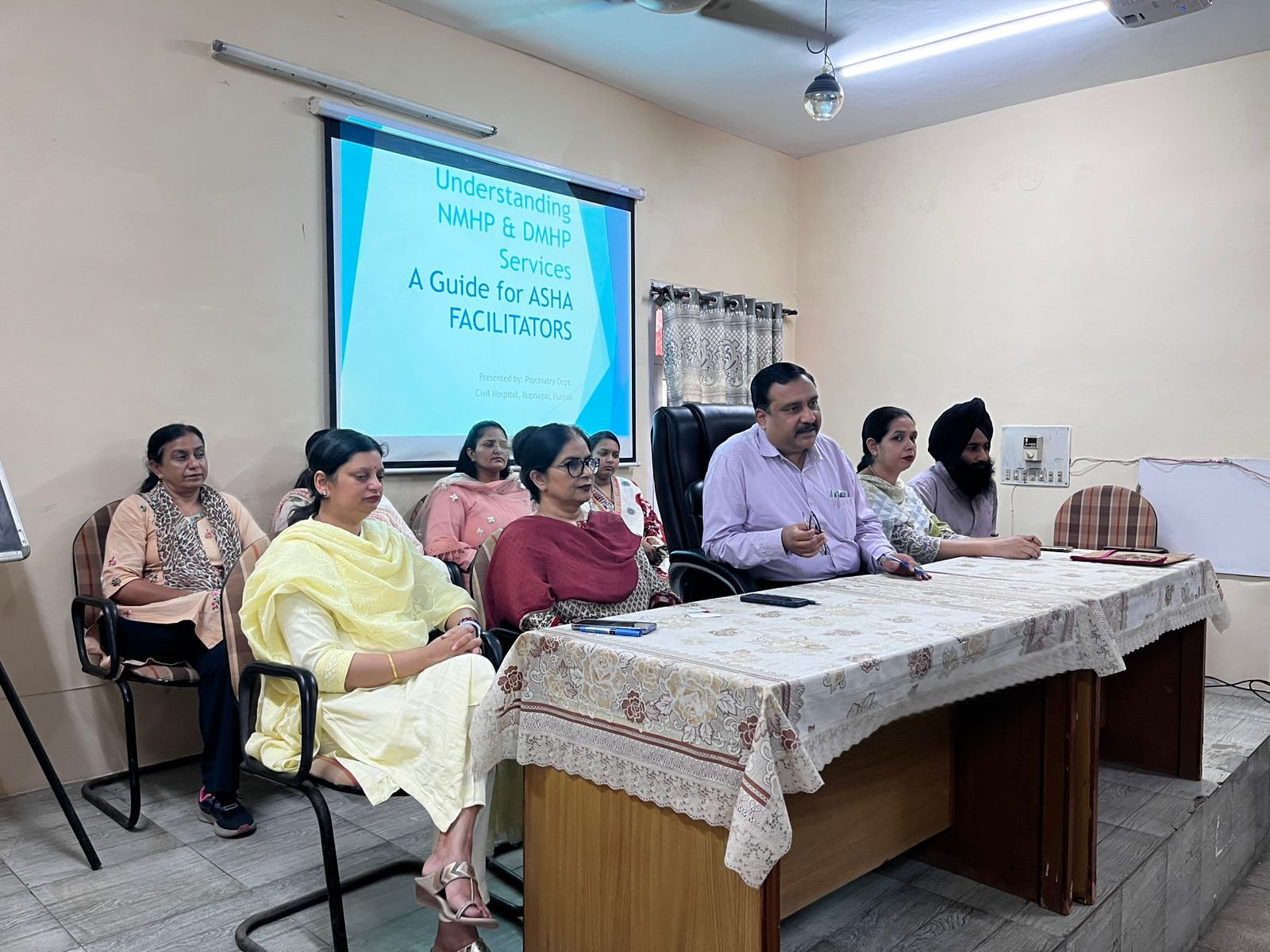 Training provided to ASHA facilitators under mental health program