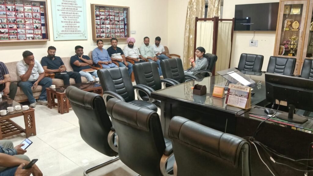 Additional Deputy Commissioner directs to immediately start work on playground of Government College Rupnagar