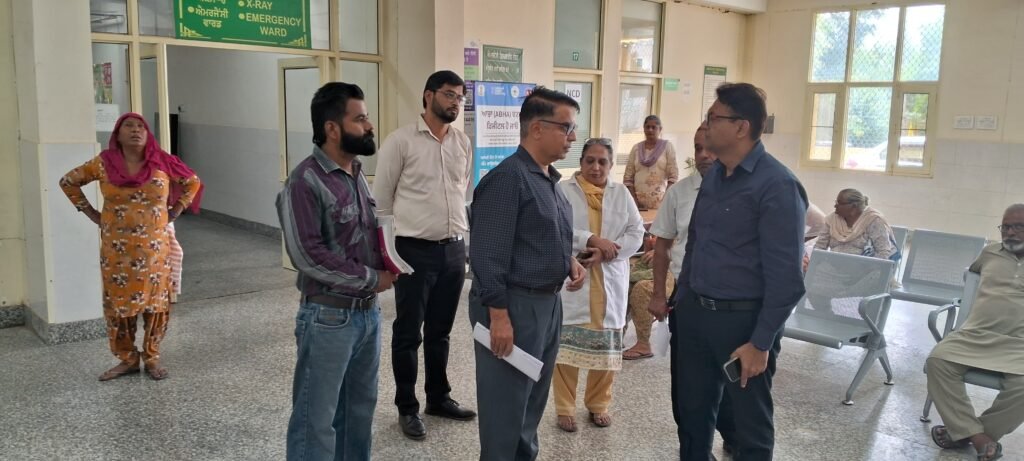 Civil Surgeon Rupnagar Inspects SDH Sri Chamkaur Sahib, Reviews Health Services
