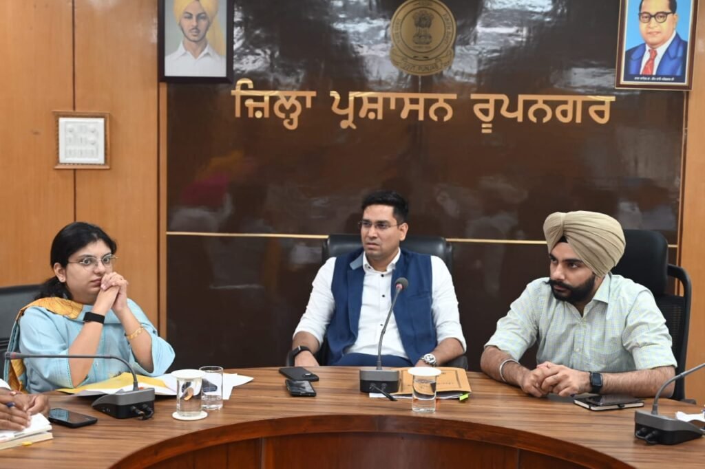 Deputy Commissioner Holds Special Meeting to Ensure Prompt Resolution of Traders’ Issues
**No Pending Complaint Related to Traders; All Previous Complaints Have Been Resolved**
**Rupnagar, September 22:** A special meeting with representatives of the trading community was held today under the chairmanship of Deputy Commissioner Rupnagar, **Shri Aditya Dechalwal**. During the meeting, detailed discussions were held on various issues related to urban development, problems faced by traders, basic amenities and improvement of markets.
During the meeting, Deputy Commissioner Shri Aditya Dechalwal listened attentively to the problems, demands and suggestions put forward by representatives of the trading community and discussed the issues on the spot with the concerned officials. He said that the district administration has always been giving priority to resolving genuine problems faced by traders.
He clarified that **there is currently no pending complaint related to the trading community in Rupnagar district**, and all complaints received earlier have already been resolved. He said that in the future as well, every genuine issue raised by traders would be addressed promptly and within a stipulated timeframe.
During the meeting, detailed discussions were also held with representatives of the trading community regarding the proper and need-based utilization of funds released by the Punjab Government for the welfare of traders and the development of basic amenities in markets. Suggestions regarding the construction of **bathrooms/toilets in markets, improvement of sanitation arrangements and provision of other essential basic facilities** for the convenience of traders and the general public were also discussed.
He said that continuous dialogue and better coordination between the administration and the trading community can further accelerate the development of the city.
**SSP Rupnagar, S. Maninder Singh**, also discussed issues related to the safety and law-and-order concerns of the trading community during the meeting. He said that the district police is taking necessary measures to ensure a safe environment in markets and commercial establishments, maintain smooth traffic movement and prevent any untoward incident.
The meeting was attended by **Additional Deputy Commissioner Dr. Akshita Gupta, SDM Rupnagar Jaspreet Singh, SDM Morinda Chetan Bang**