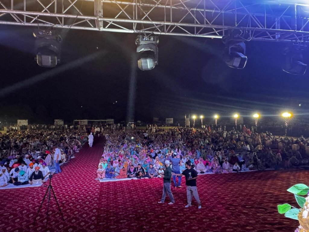 500 Drones Illuminate the Sky at Baba Ajit Singh Baba Jujhar Singh Ground in Sri Chamkaur Sahib