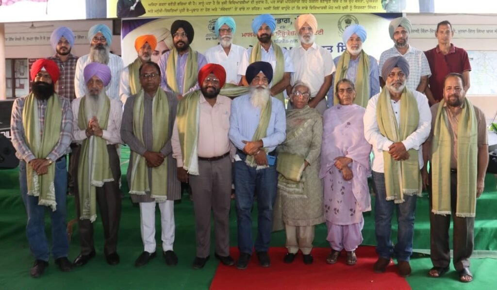 Punjab Language Department organizes literary and cultural event on the occasion of Shaheed Bhagat Singh's birth anniversary Sri Chamkaur Sahib, September 28 : A special literary and cultural function dedicated to the birth anniversary of Shaheed-e-Azam Bhagat Singh was organized by the Language Department Punjab at Malwa Rural Education Society, Bassi Gujran. During the function, various aspects of the personality, ideology and martyrdom of Shaheed Bhagat Singh were presented through Goshti, Kavi Darbar and songs and music. Former IAS officer S. Kahan Singh Pannu attended the event as the chief guest, while Prof. Bawa Singh presided over the event. Advocate Sarabjit Singh Virk attended as the keynote speaker. The event began with the welcome speech of eminent thinker Dr. Kuldeep Singh. The main speaker Advocate Sarabjit Singh Virk, while talking about the personality and ideology of Shaheed Bhagat Singh, said that it is very important to study the writings of Bhagat Singh to understand his real personality. He said that Bhagat Singh's maternal and paternal grandparents were the elders of the family with progressive views and kept raising their voice against social evils as well as the black laws of the British government. These views naturally had an impact on Bhagat Singh's personality. He said that although Shaheed Bhagat Singh founded the Naujawan Bharat Sabha, he also had full respect for the leaders of his contemporary patriotic organizations and kept writing about them in newspapers and magazines. He said that Bhagat Singh also wore black turbans in protest against the massacres of Jallianwala Bagh and Nankana Sahib and also visited these historical places. During the presidential address, Prof. Bawa Singh said that at the time when Bhagat Singh started jumping into the freedom movement and started gaining popularity among the people due to his ideology, Punjab started making its mark in the intellectual field as well, moving beyond the identity of wrestling. He said that it is worth considering that if the politics running the country had moved forward according to Bhagat Singh's thinking, then many of the crises facing us today might not have arisen. Chief Guest S. Kahan Singh Pannu said that Bhagat Singh is still an important reference point for the progressive thinkers of Punjab and his ideology is constantly being discussed. He said that a new form of capitalism is emerging in today's India, out of which farmers, laborers and land are being deprived and its impact is being felt the most on the working class. In the poet's court held thereafter, eminent poets gave the form of words to the thoughts, martyrdom and dreams of Shaheed Bhagat Singh through their works. Satpal Bhikhi presented the poems 'Labor Chowk' and 'History', Santokh Sukhi presented the poems 'Meinu Pujaan Lag Jajo', Raman Sandhu presented the poems 'Shahadat De Maine', Rabinder Rabbi presented the poems 'Gal Hai Desh Di...', Balwinder Sandhu presented the poems 'Surkh Geet', Avtarjit Singh presented the poems 'We write whatever we write...', Labh Chatamli presented the poems 'Inquilab Zindabad' and Surjit Judge presented the poems 'Adhura Chalya Haan, Manu Puro Karna Hai You...'. At the end of the Kavi Darbar, Director Languages S. Jaswant Singh Zafar also presented his poem 'Bhagat Singh' dedicated to the ever-young Shaheed Bhagat Singh. In the final phase of the event, Jagdish Papara and his colleagues from the Malwa Hek Singers Group gave a musical touch to the event by presenting progressive and revolutionary songs. The singers presented songs like 'Aapna Punjab', 'Dharti Panj Daryawan Di', 'Inqilab Zindabad' and 'Azadi'. Chairperson of the host organization and film actress Gurpreet Bhangu thanked all the guests, scholars, poets and audience present in the event. Finally, the Language Department Punjab honored the guests and poets by presenting departmental shawls and sets of books. A large number of literature lovers, audience and dignitaries, including film actor Malkit Rauni, were present on the occasion. Photo: Director Languages S. Jaswant Singh Zafar honoring scholars and poets during a literary and cultural event organized by the Language Department Punjab at Bassi Gujjar (Ropar) on the occasion of Shaheed Bhagat Singh's birth anniversary.