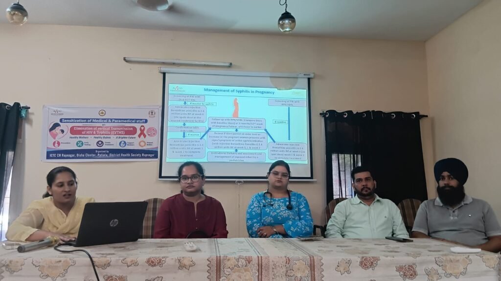 Training of health workers on prevention of mother-to-child transmission of HIV and syphilis