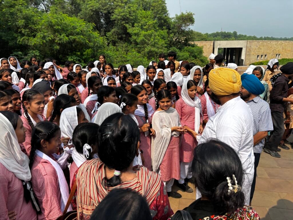 Education Minister Meets Government School Students Visiting Virasat-e-Khalsa