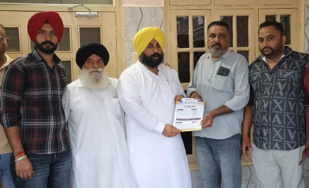 Harjot Singh Bains launched the Mann Ka Munafah campaign from the village Majri Gujjars.