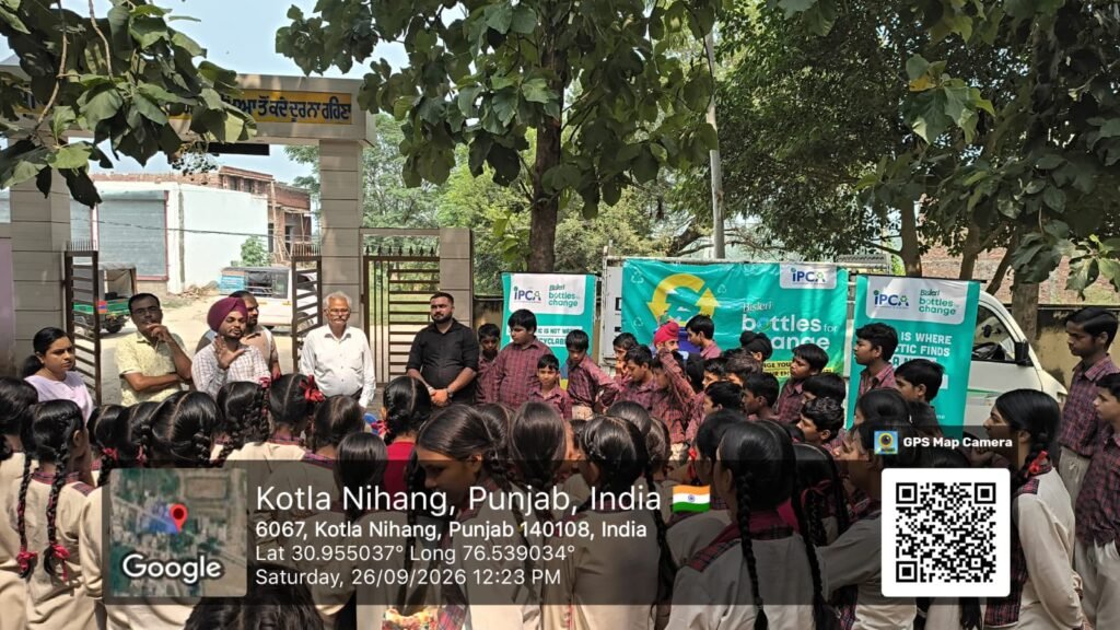 ‘Bottles for Change’ Campaign Conducted in Five Rupnagar Schools to Promote Plastic Waste Management