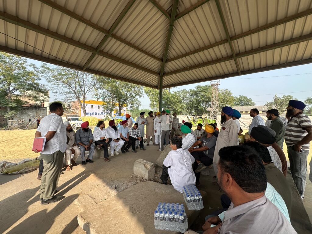 MLA Dinesh Chadha Visits Ghanauli Grain Market, Reviews Paddy Procurement Arrangements