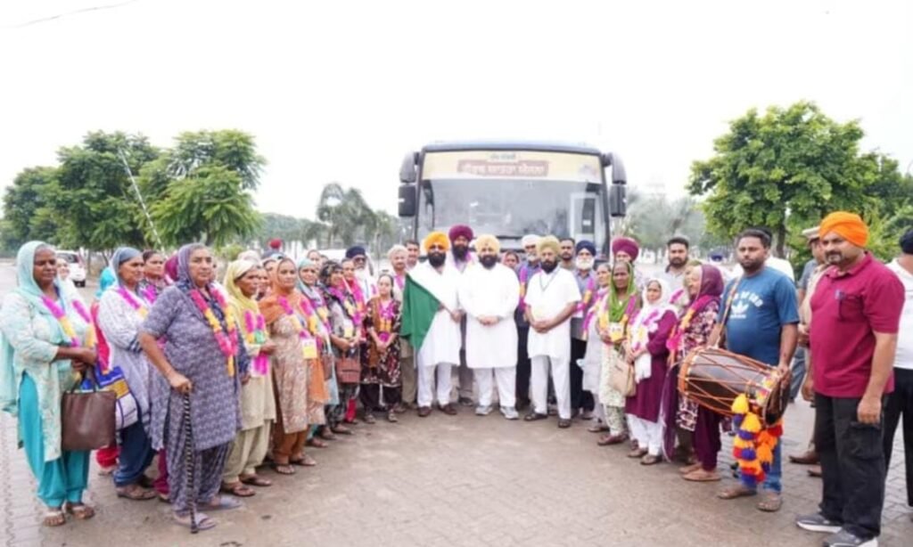 Cabinet Minister Harjot Bains sent buses from Kalyanpur and Manguwal under the Chief Minister's pilgrimage.